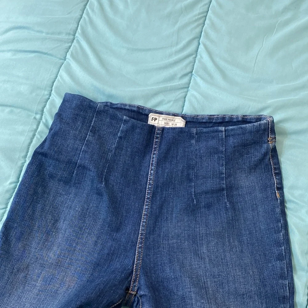 Free People Ultra High Pull On Skinny jeans size 28 - Picture 11 of 13